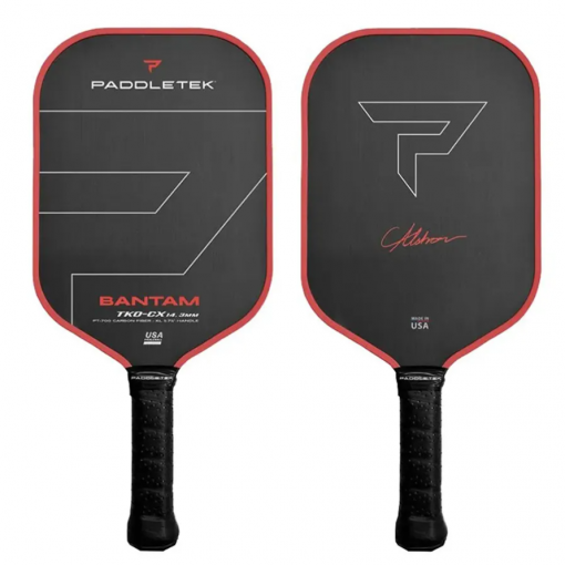 Vợt Pickleball Paddletek Bantam TKO-C 14.3mm Red Limited Black Red Màu Đen Phối Đỏ