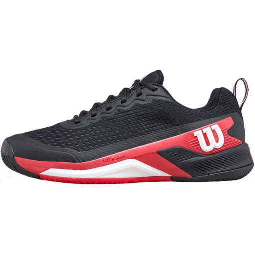 Giày Tennis Pickleball Nam Wilson Men's Rush Pro 4.5 Black Red WRS334330 Màu Đen Phối Đế Đỏ - Ảnh 3