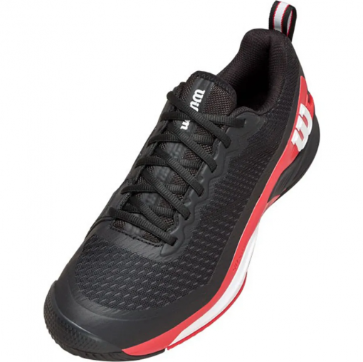 Giày Tennis Pickleball Nam Wilson Men's Rush Pro 4.5 Black Red WRS334330 Màu Đen Phối Đế Đỏ - Ảnh 5