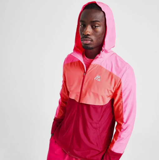 Áo Khoác Gió Nam Montirex Breeze Windbreaker 2.0 Jacket Pink Phối Màu Hồng Pastel Form Âu - Ảnh 2