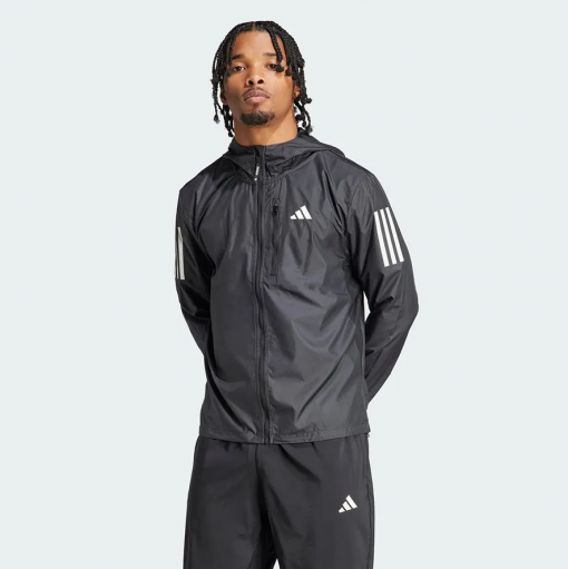 Áo Khoác Nam Adidas Own The Run Black IN1483 Màu Đen Form Âu - Ảnh 2