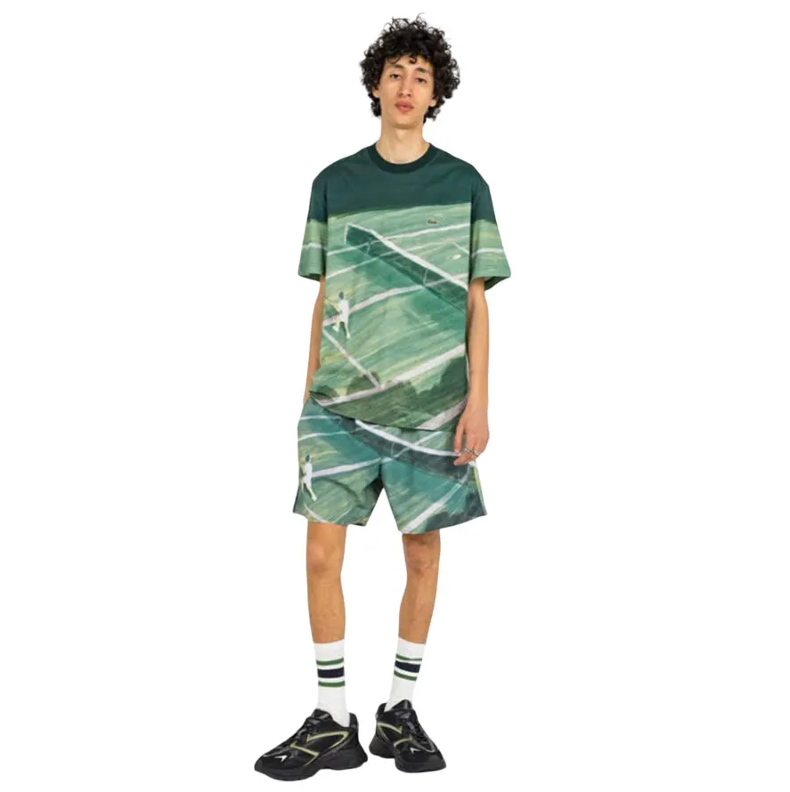 Bộ Tennis/Pickleball Nam Lacoste Men's Green Classic Fit Màu Xanh Lá
