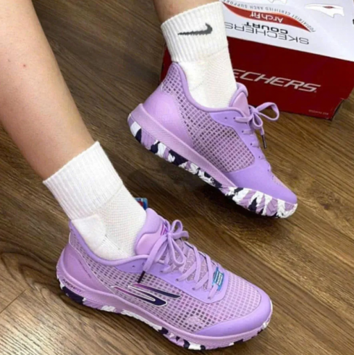 Giày Tennis Pickleball Skechers Viper Court Pro Violet Purple Pastel 172069C-LAV Màu Tím - Ảnh 3