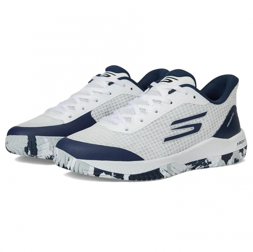 Giày Tennis/Pickleball Nam Skechers Viper Court Pro Navy White 9848247 Màu Trắng Phối Xanh Navy