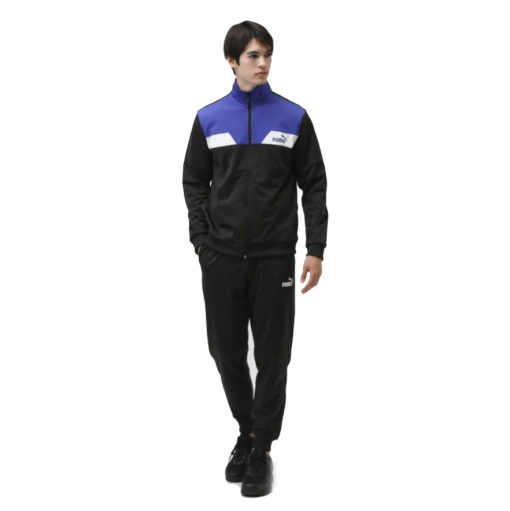 Bộ Thể Thao Nam Thu Đông Puma Power Men's Tracksuit Màu Xanh Phối Đen