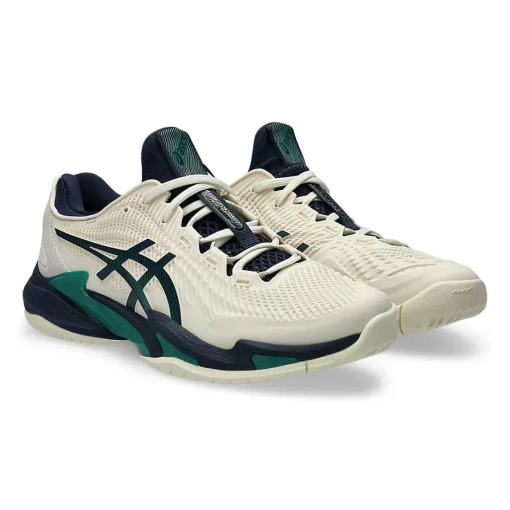 Giày Thể Thao Asics Court FF 3 Shoes White Green 1041A370-105 Màu Kem Phối Xanh Rêu (Oder) - Ảnh 3