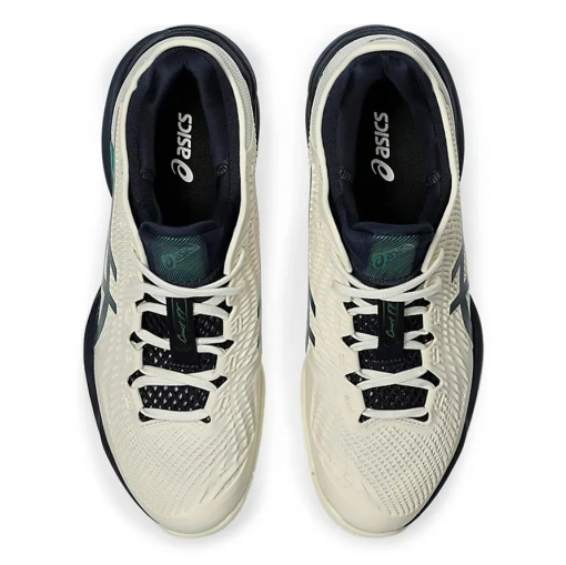 Giày Thể Thao Asics Court FF 3 Shoes White Green 1041A370-105 Màu Kem Phối Xanh Rêu (Oder) - Ảnh 6