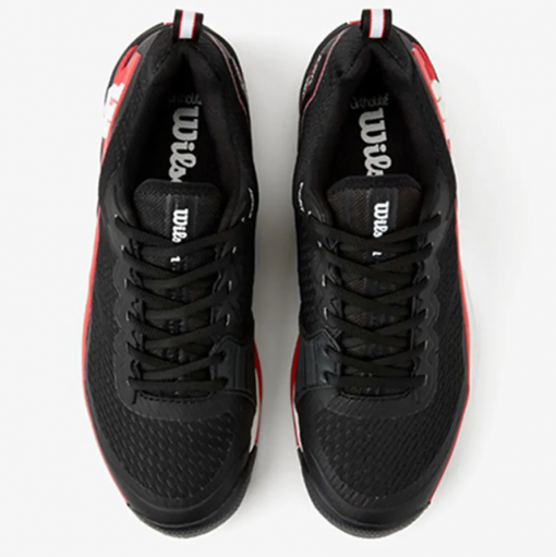 Giày Pickleball Tennis Nam Wilson Men's Rush Pro Black Red 4.5 WRS334330U Màu Đỏ Phối Đen - Ảnh 6