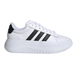 Giày Thể Thao Adidas White Grand Court Platform Shoes IE1092 Màu Trắng Phối Đen