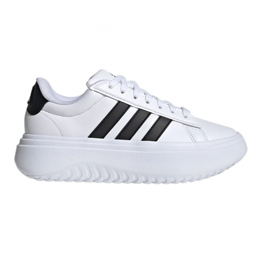 Giày Thể Thao Adidas White Grand Court Platform Shoes IE1092 Màu Trắng Phối Đen