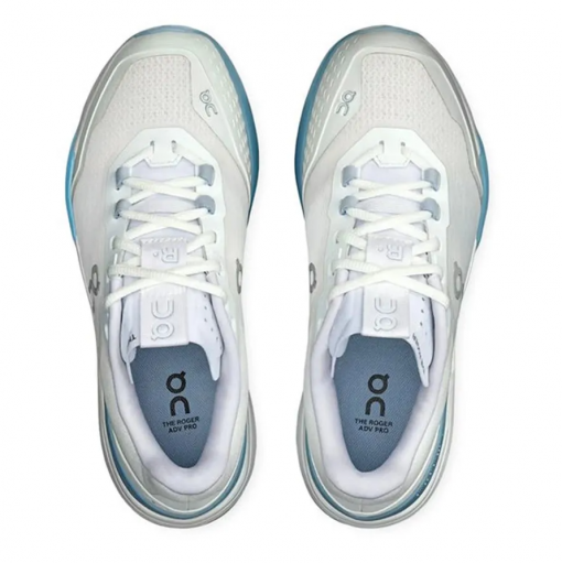 Giày Tennis/Pickleball Nữ On Running Women's The Roger Advantage Pro Tennis Shoes White And Chambray White Blue Màu Trắng Phối Xanh Pastel - Ảnh 5