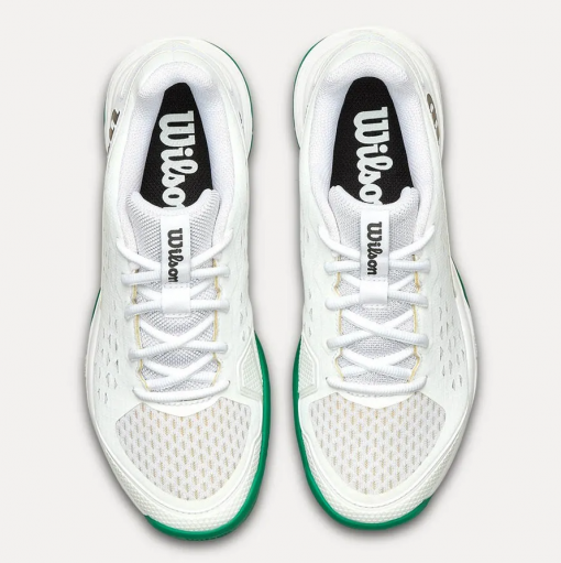 Giày Pickleball Tennis Wilson Rush Pro L Shoes White Green Màu Trắng Phối Đế Xanh Lá - Ảnh 5