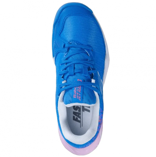 Giày Tennis/Pickleball Nữ Babolat Jet Mach 3 All Court Junior Màu Xanh Blue - Ảnh 5