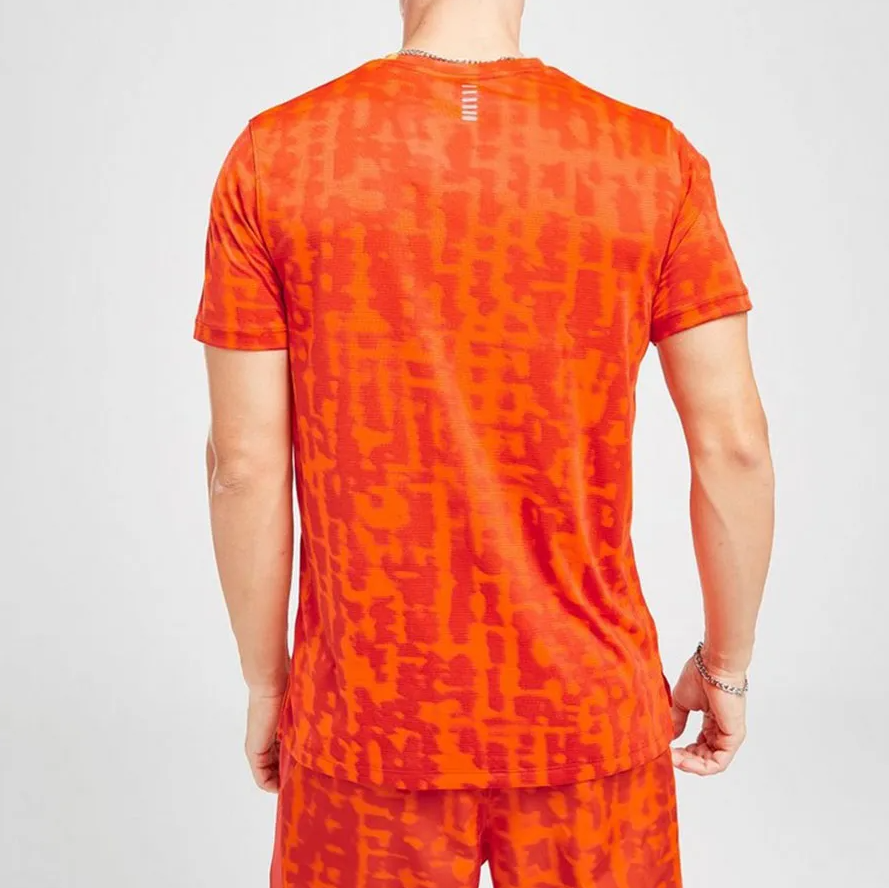 Bộ Tennis Pickleball Nam Under Armour Camiseta Launch Red Orange Màu Đỏ Cam Phối Họa Tiết - Ảnh 3