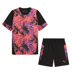 Set Thể Thao Nam Tennis Pickleball Puma Men's individualCUP Football Black Red 659897 07/659893 07 Màu Đỏ Phối Đen Họa Tiết