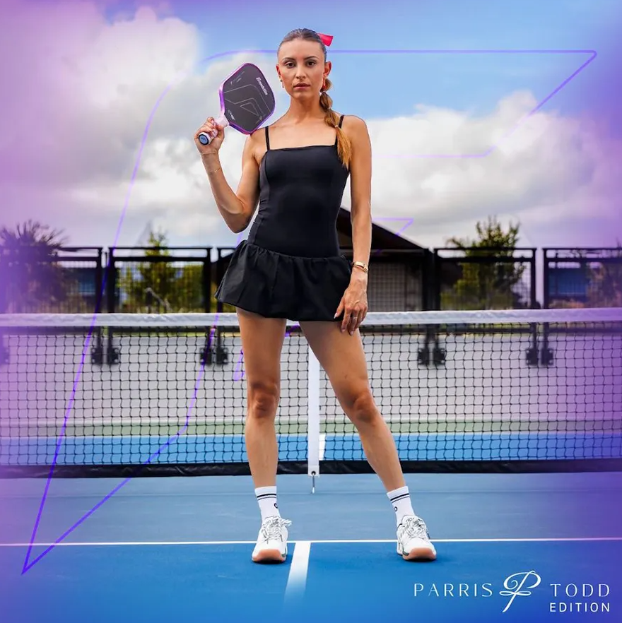 Vợt Pickleball Franklin C45 Parris Todd Black Purple 13.25mm Màu Đen Phối Viền Tím - Ảnh 2