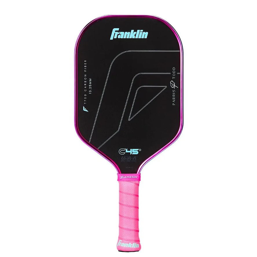 Vợt Pickleball Franklin C45 Parris Todd Black Pink 13.25mm Màu Đen Phối Viền Hồng