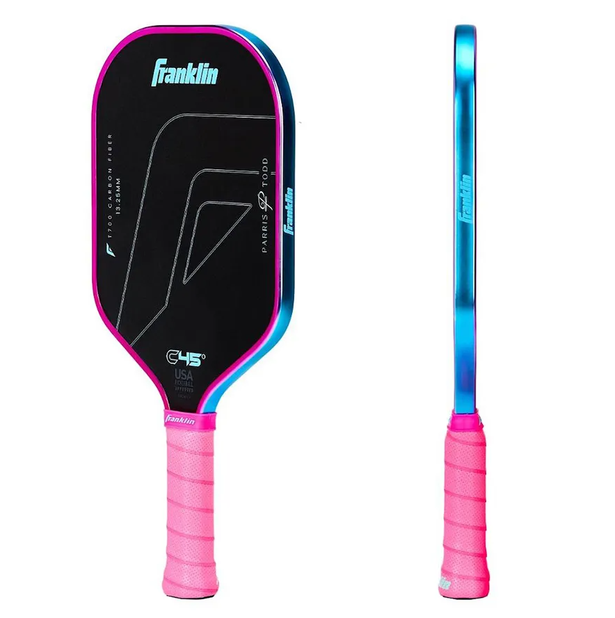 Vợt Pickleball Franklin C45 Parris Todd Black Pink 13.25mm Màu Đen Phối Viền Hồng - Ảnh 2