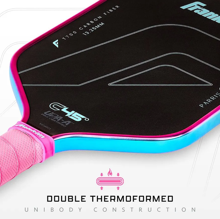 Vợt Pickleball Franklin C45 Parris Todd Black Pink 13.25mm Màu Đen Phối Viền Hồng - Ảnh 3