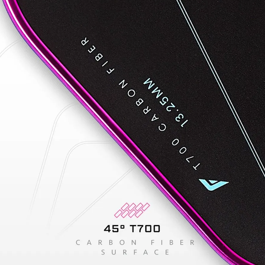 Vợt Pickleball Franklin C45 Parris Todd Black Pink 13.25mm Màu Đen Phối Viền Hồng - Ảnh 5