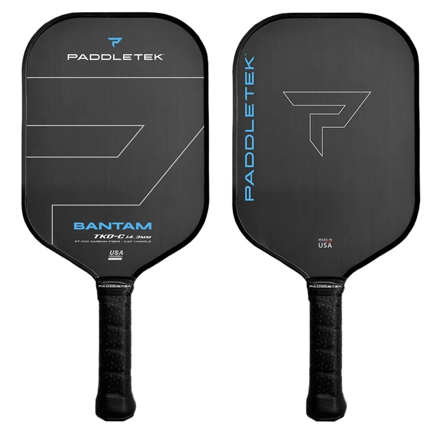 Vợt Pickleball Paddletek Bantam Black Blue TKO-C 14.3mm Màu Đen Phối Xanh Dương
