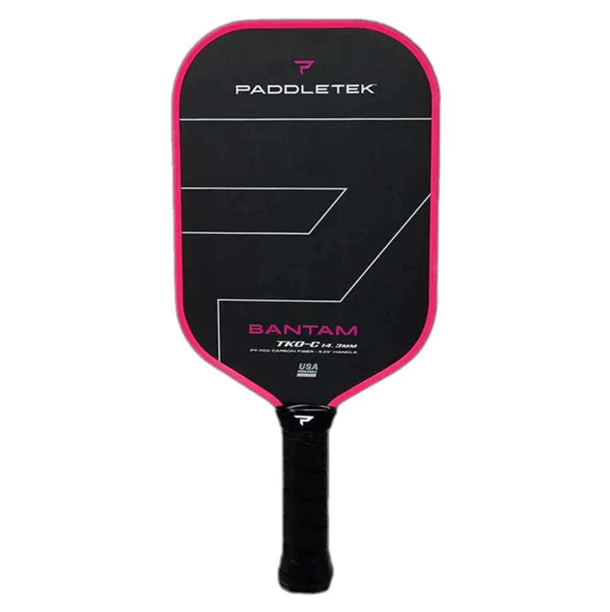 Vợt Pickleball Paddletek Bantam Black Pink TKO-C 14.3mm Màu Đen Phối Hồng