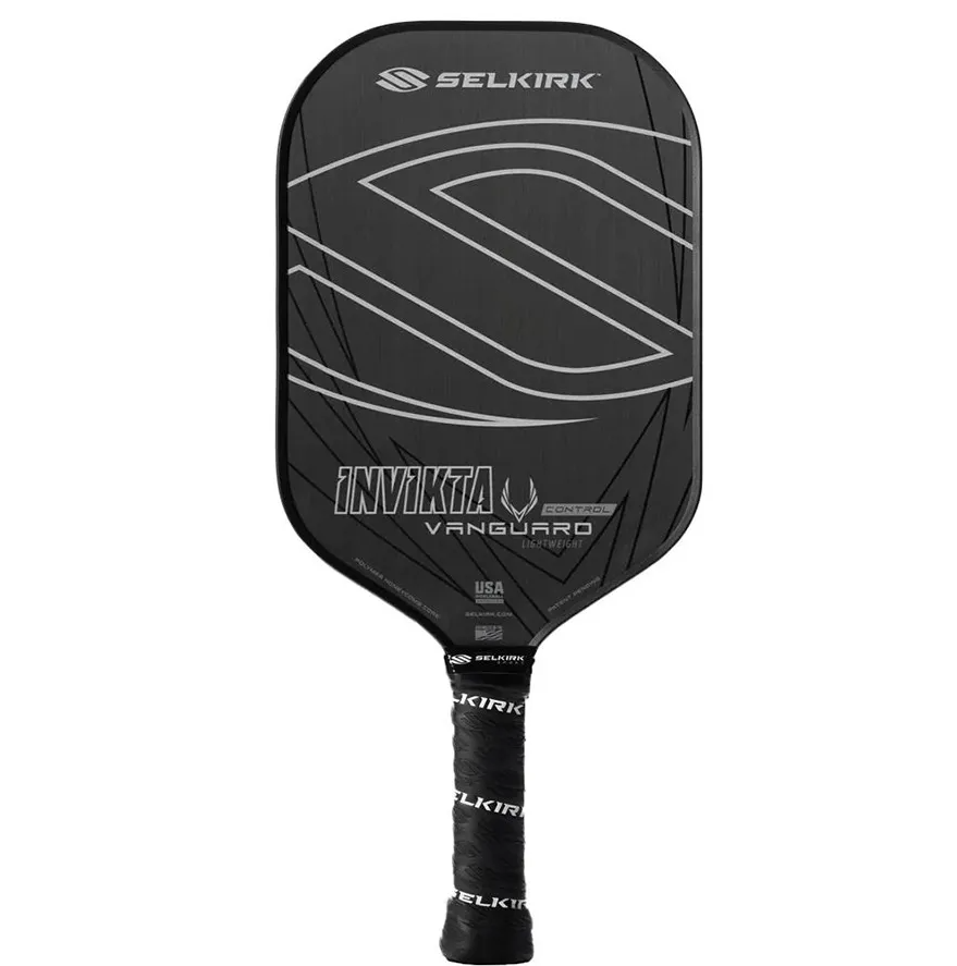 Vợt Pickleball Selkirk Vanguard Control Invikta Raw Carbon Weight 13mm Lightweight Black
