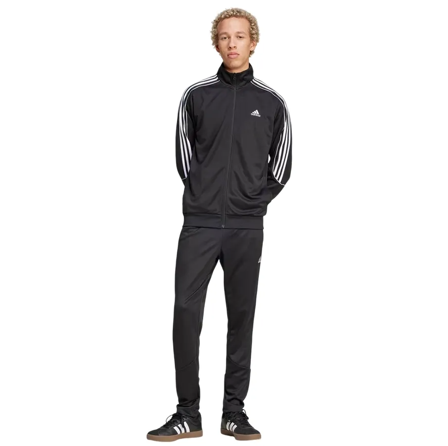 Bộ Thể Thao Nam Adidas 3-Stripes Doubleknit Track Suit Black IX1277 Màu Đen Sooc Trắng