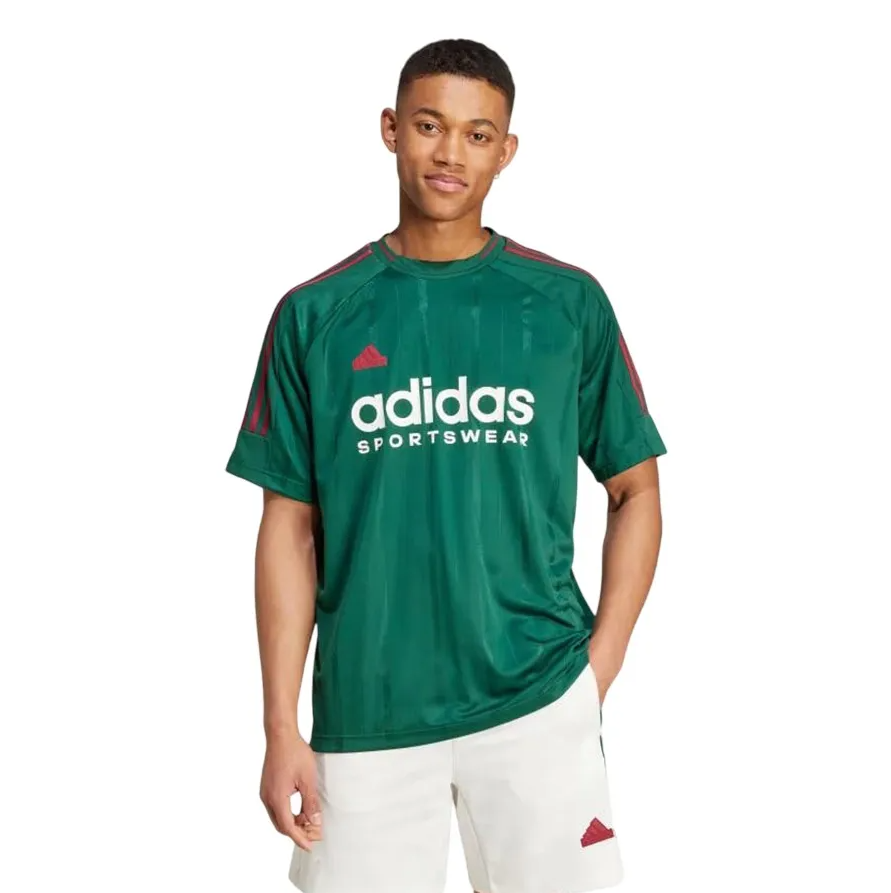 Bộ Thể Thao Nam Adidas House Of Tiro Nations Pack Tee Sport Dark Green/ White Short Màu Xanh Trắng (Form Âu) - Ảnh 2