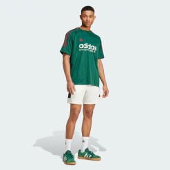Bộ Thể Thao Nam Adidas House Of Tiro Nations Pack Tee Sport Dark Green/ White Short Màu Xanh Trắng (Form Âu)
