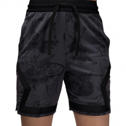 Quần  Thể Thao Short Nam Nike Jordan Sport Men's Dri-FIT Printed Diamond Shorts FV8614-010 Màu Đen (Form Á)
