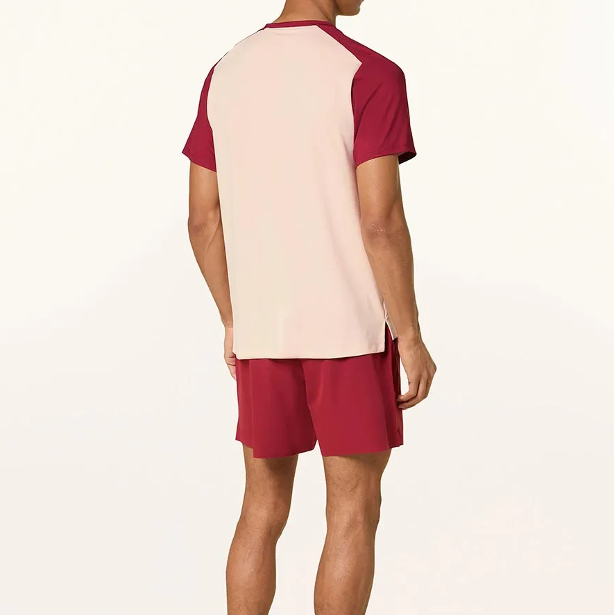 Set Quần Áo Thể Thao Tennis Pickleball Nam Nike Court Advantage Red Màu Đỏ Phối Cam Be Form Âu - Ảnh 3