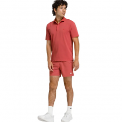 Set Bộ Thể Thao Tennis Pickleball Nam Wilson Challengers Technical Red Màu Đỏ Hồng Form Âu