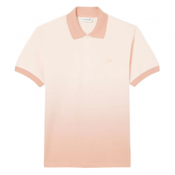 Áo Polo Nam Tennis Pickleball Lacoste L.12.12 Classic Fit Ombre Print Pink Pastel PH0740 GXI Phối Màu Hồng Nhạt
